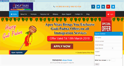 Desktop Screenshot of apexvisas.com